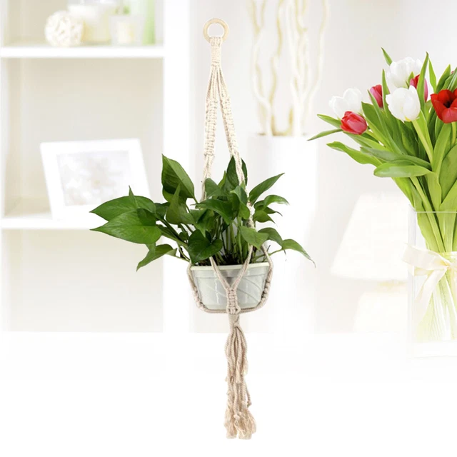 90cm Blumentopf Hängen Net Blumentopf Halter Diy Pflanze Aufhänger 3