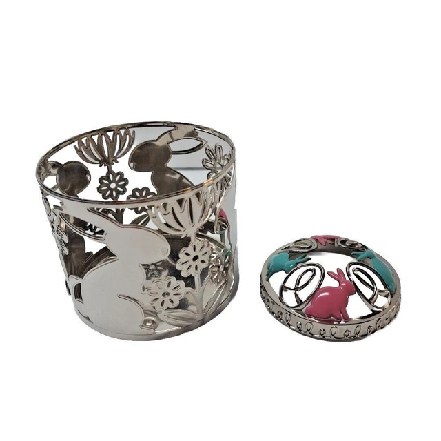 BATH & BODY Works Easter Bunnies Candle Holder Sleeve & Yankee Candle
