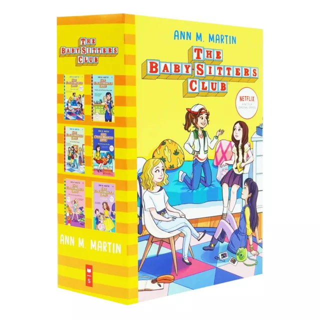 The Babysitters Club Series by Ann M. Martin 1-6 Books Set -Ages 8-12 -Paperback