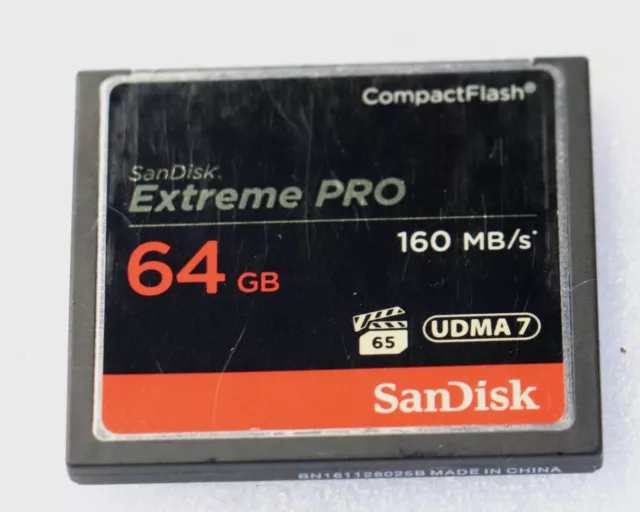 SanDisk Extreme Pro CF 64GB Compact Flash Memory Card  160MB/s UDMA 7 with Case