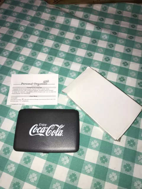 Coca Cola Coke personal electronic organizer in box Employee Give-a-way NIB