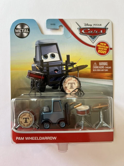 DISNEY PIXAR CARS NEW FOR 2021 METAL 1/55 PAM WHEELDARROW IN HAND AND RARE