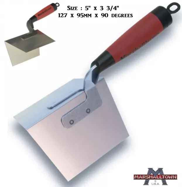 Marshalltown Stainless Plastering Outside/External Corner 90° Angle Trowel M25D