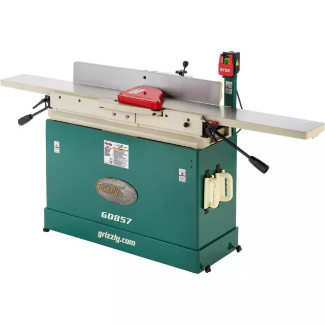 Grizzly G0857 8" x 76" Parallelogram Jointer with Mobile Base