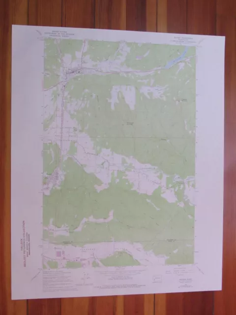 Bucoda Washington 1976 Original Vintage USGS Topo Map