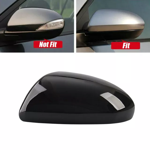 Black Left Driver Side Mirror Replaced Housing Cover Cap For Mazda 3 2010-2013