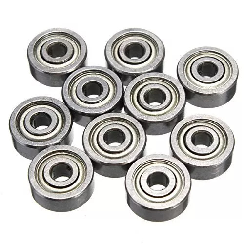 10PCS 623ZZ 3x10x4mm Bearing Miniature Ball Shielded Radial Bearings Silver new