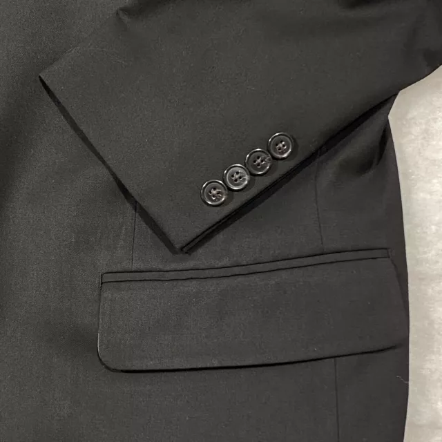 Lauren Ralph Lauren Sport Coat Blazer Mens 40 R  Black 2-Button Jacket 3