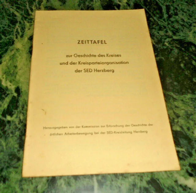 Zeittafel Geschichte des Kreises und Kreisparteiorganisation der SED Herzberg