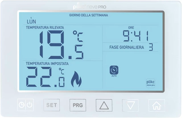 Cronotermostato Wi-Fi Plikc Neve Pro W - Dual Band, Compatibile Con Alexa - Per Riscaldamento E Raffreddamento - Foto 4