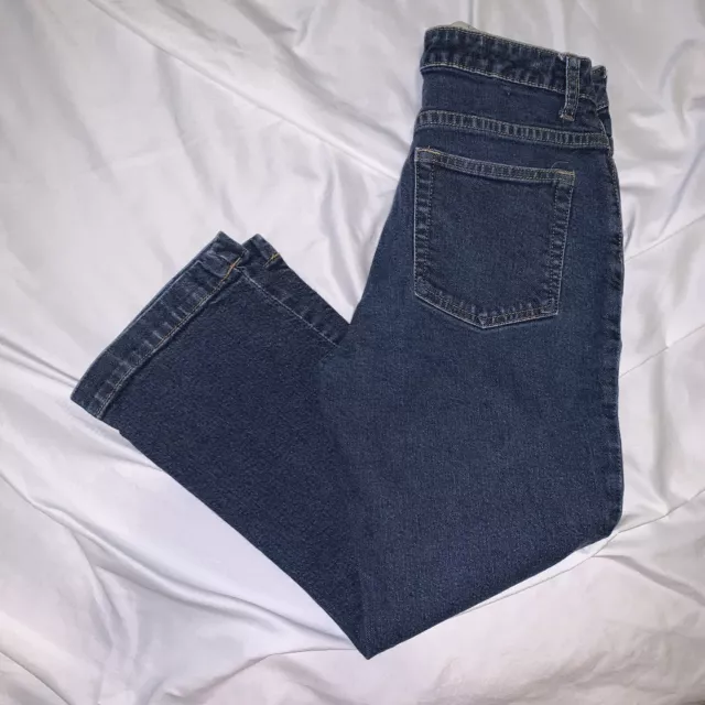 Gap Stretch Bootcut Capri Cropped Denim Blue Jeans Women's Size 1