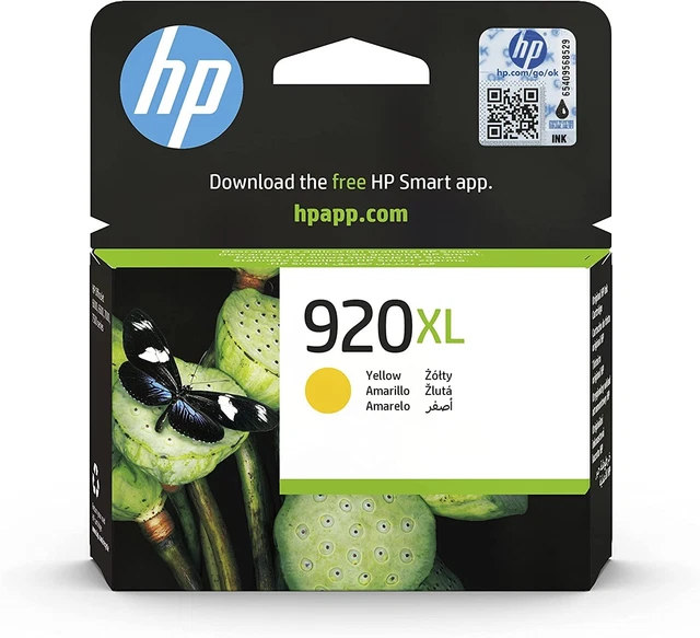 Cartuccia Inchiostro Originale Hewlett Packard HP 920XL CD974AE 301  GIALLO