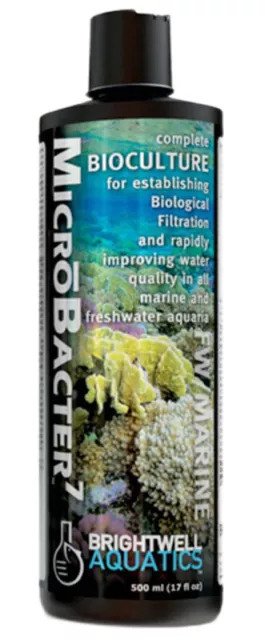 Brightwell MicroBacter7 Bio Bacteria MicroBacter 7 Marine Fish Aquarium 250ml