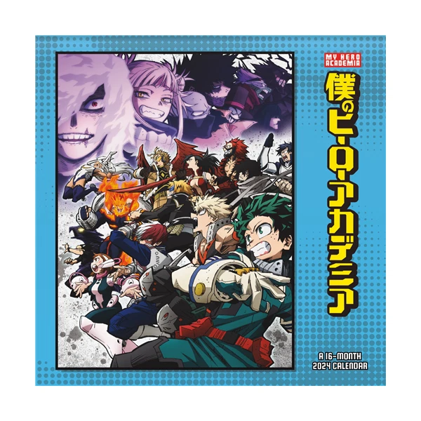 TRENDS INTERNATIONAL MY Hero Academia 2024 12 x 12 Wall Calendar w 15.