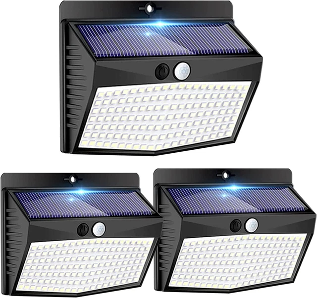 Lampe Solaire Murale Avec Détecteur De Mouvement - Éclairage Sécurité Extérieur Jardin