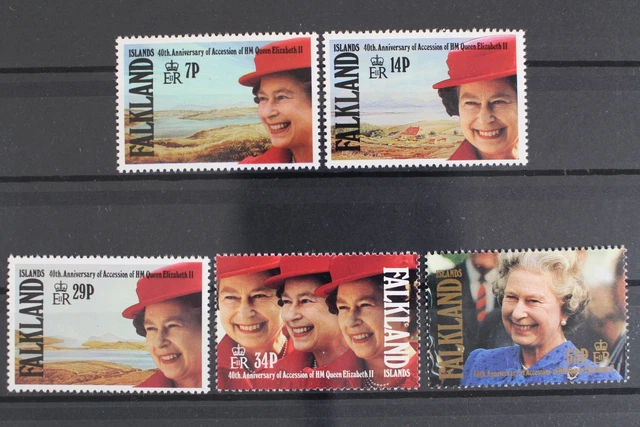 Falklandinseln, MiNr. 552-556, Elisabeth II, postfrisch / MNH - 633469