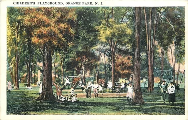 Orange Park New Jersey~Childrens Playground~Swings~Teeter Totter~Mothers~1920s