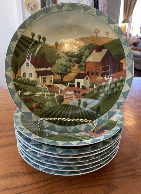 FARBERWARE BY RETRONEU Country Life 333 Salad Plates 7 3 4 Hannah