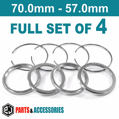 BBS 70.0-58.5 Spigot Rings Hub Rings FULL SET aluminium spacers rings for BBS wheels 