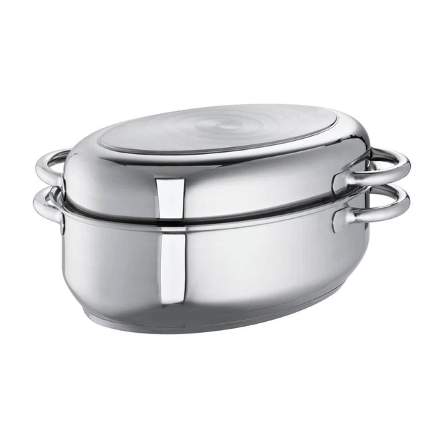 Schulte-Ufer Multi-Bräter Universalbräter Edelstahl 33x20 cm 9 L 678938
