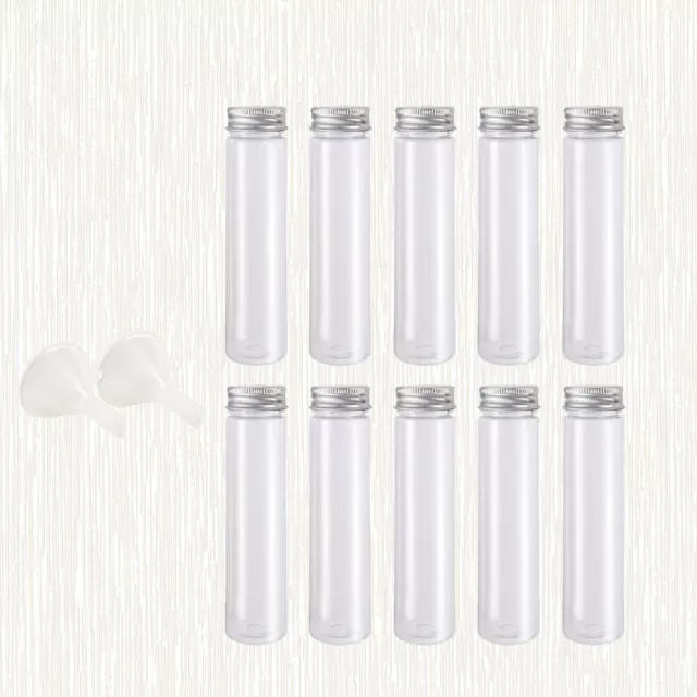 Tubes with Cork Stoppers Funnel Clear Plastic Tube Clear Plastic Test Tube 2