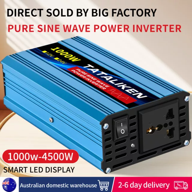 Inverter 24V To 220V 50HZ Pure Sine Wave Power Inverter 1000W -4500W