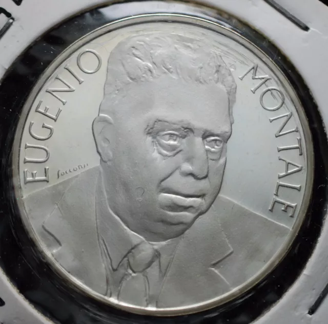 1996  Repubblica Italiana 1000 lire   MONTALE   FONDO SPECCHIO  da divisionale