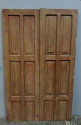 Antique Pair Mexican Old Doors #41-Primitive-Rustic-47x77-Barn Doors