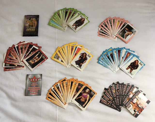 Set base completo di carte collezionabili WWE Divine Divas 2003 1-90 - Trish Stratus, Lita