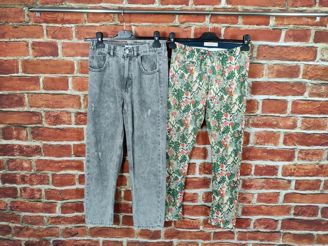 Girls Bundle Age 11-12 Year Zara Mango Jeans Pull On Trousers Leggings Set 152Cm