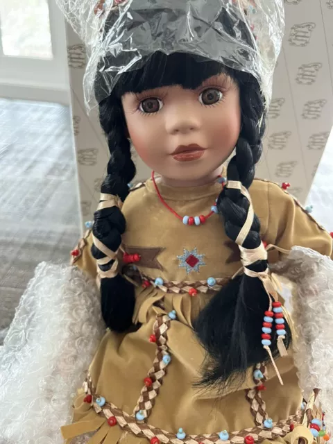 Native American Princess Porcelain Doll "Winema" #12307 Heritage Sig Collection
