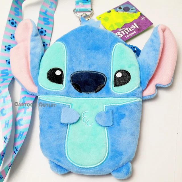 DISNEY LILO & Stitch Lanyard ID Key Ticket Annual Pass Holder Pouch ...