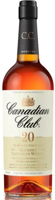 Canadian Club 20 Year Old 750ml Bottle