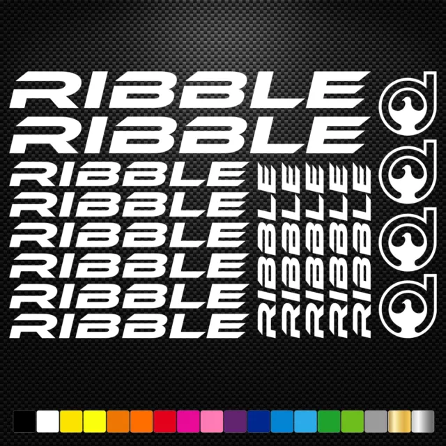Convient à Ribble 17 Stickers Autocollants Adhésifs - Vtt Velo Mountain Bike Dh