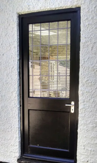 Front glass door . Solid With Leaded Glass
