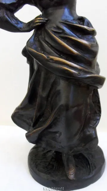 Bronze Sculpture Statue Woman Book Bible Rancoulet Large 33 cm / 13 2