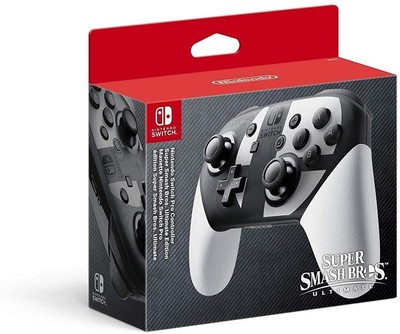 Nintendo Super Smash Bros Ultimate Edition Pro Manette Blanc Noir Super Smash Fr