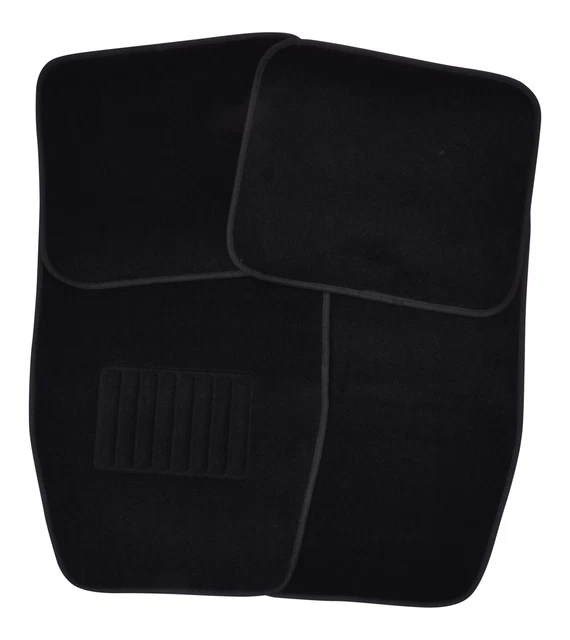 Premium Textil Alfombra de Coche Delant. + Trasero Kit Negro Antracita 4 Piezas