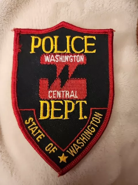 Defunct Obsolete WASHINGTON Central Train Police Patch Washington State