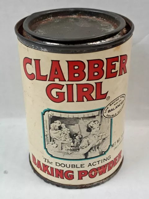 Vintage Clabber Girl Baking Powder tin