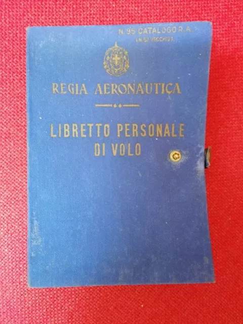 Regia Aeronautica - Libretto personale di volo - N.95 catalogo RA - 1940 INTONSO