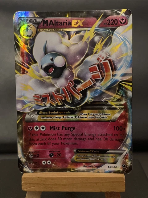 Pokemon Card M Altaria EX 69/124 XY Fates Collide Ultra Rare Played