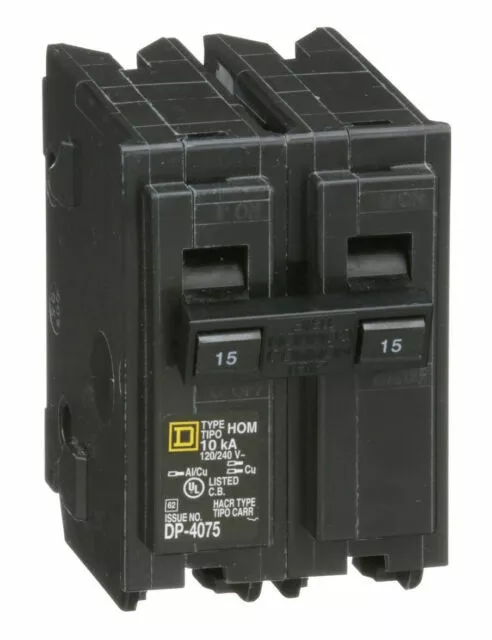 Square D HOM215CP 15 A Miniature Circuit Breaker