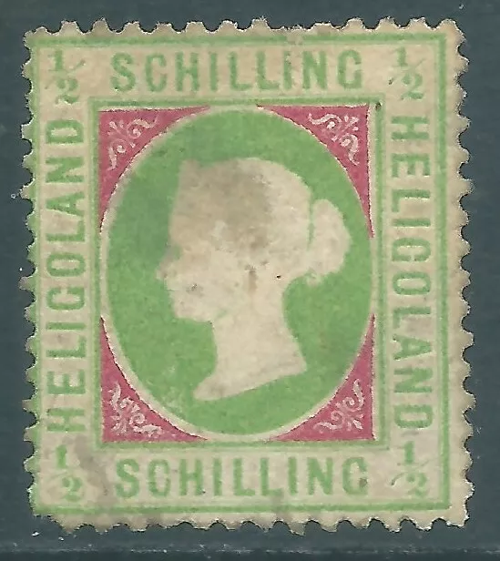 HELIGOLAND Queen Victoria unused 1/2 Schilling stamp