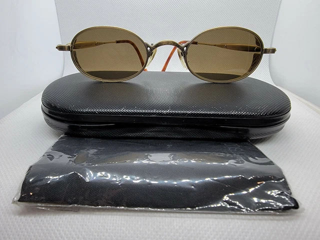 MATSUDA 10608 Matte Gold Sunglasses 1990s Japan Matsuda 10608 90s Vintage Sunglasses | Steampunk Vintage  main image 2