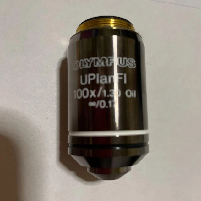 Olympus microscope objective lens UPlanFl 100x 1203