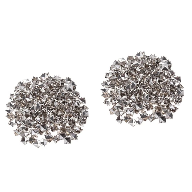 400 Pcs Rivet DIY Punk Shoes Costume Square Stud Metal Spikes Studs Clothing