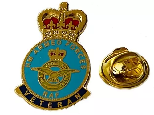 RAF Royal Air Force Veteran Lapel Pin Military Badge