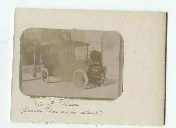 N°9671  : photo d'epoque  automobile PILAIN limousine de 1907 environ