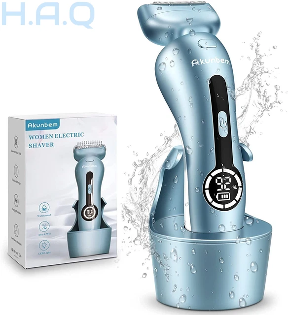 Afeitadora eléctrica para mujer Best Razor piernas de bikini azul